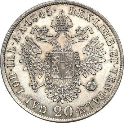 Austria 20 Krajcarów 1845 C Franciszek I st.1
