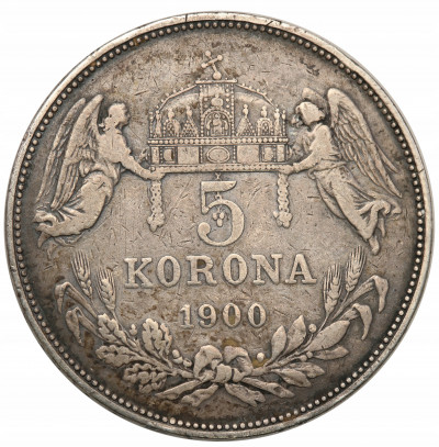 Węgry Franciszek Józef I 5 Koron 1900 KB Kremnica