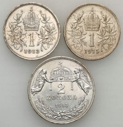 Austria Korona 1913, 1915, 2 korony 1913