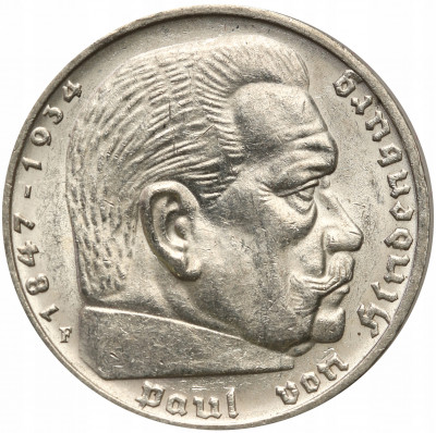 Niemcy. 5 Marek 1935 A Hindenburg st.1-/2+