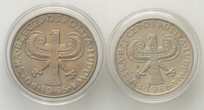 10 złotych 1965-1966 Mała + Duża kolumna