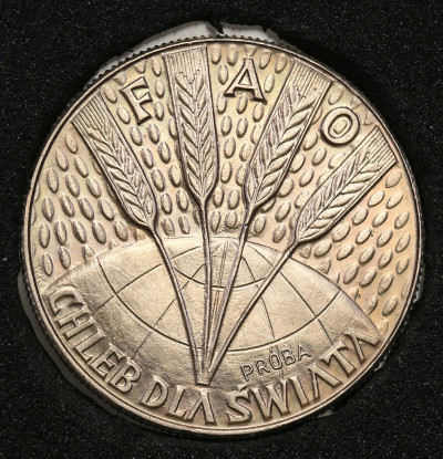 PRÓBA CuNi 10 złotych 1971 FAO chleb dla świata