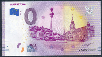 Banknot 0 Euro Warszawa