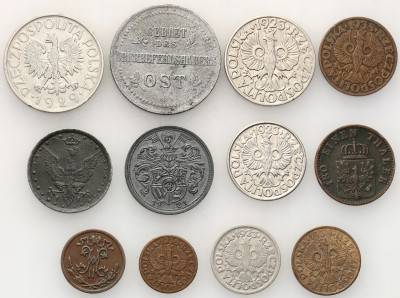 Polska, Europa, zestaw 12 monet