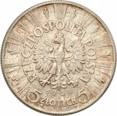 II RP. 5 złotych 1938 Piłsudski