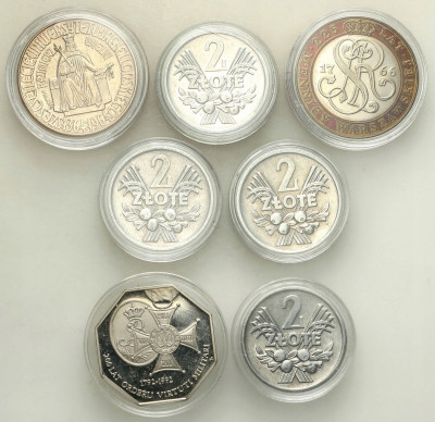 PRL 2 złote - 50.000 złotych 1964 - 1992 7 sztuk