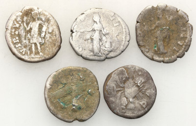 Rzym denary (5 szt.) suberaty st.4