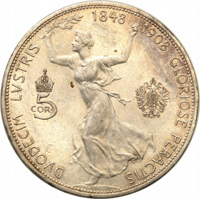 Austria. Franciszek Józef I. 5 koron 1908, Wiedeń