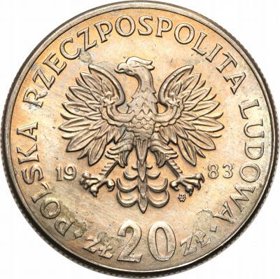 PRL 20 złotych 1983 Nowotko st.1