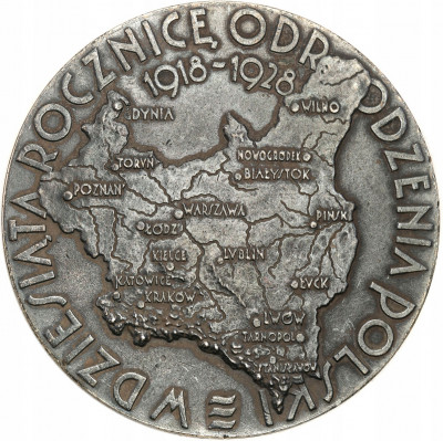 Polska Medal Wystawa Krajowa Poznań 1929 SREBRO