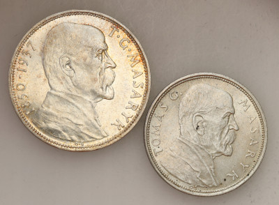 Czechosłowacja 10 koron 1928 + 20 koron 1937