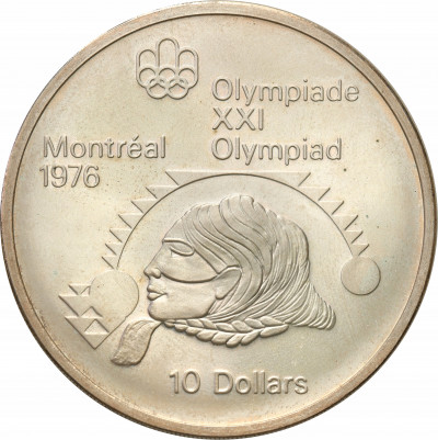 Kanada, Elżbieta II. 10 dolarów 1975, IO. Montreal