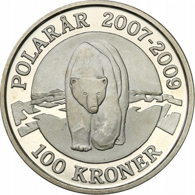 Dania 100 Koron 2007 - SREBRO uncja - st.L