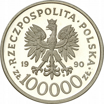 100.000 złotych 1990 gruba Solidarność