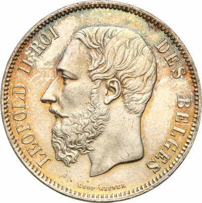 Belgia, Leopold II. 5 franków 1873, Bruksela