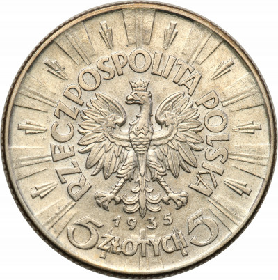 II RP. 5 złotych 1935 Piłsudski - RZADSZY