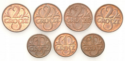II RP. 1 grosz + 2 grosze 1938-1939