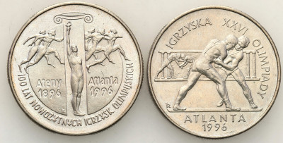 2 złote 1995 Atlanta + Olimpiada zestaw 2 szt st.1