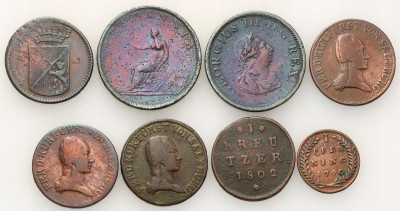 Austria, Wielka Brytania, zestaw 8 monet