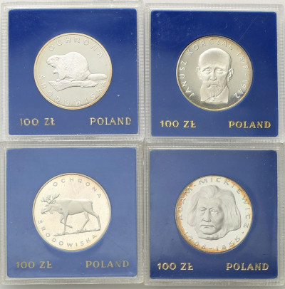 PRL. 100 złotych 1978, zestaw 4 sztuk - KOMPLET