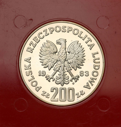PRL PRÓBA srebro 200 złotych 1983 Sobieski