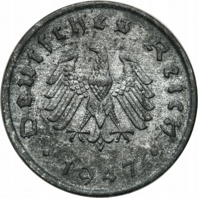 Niemcy, III Rzesza, 10 fenigów 1947 F, Stuttgart