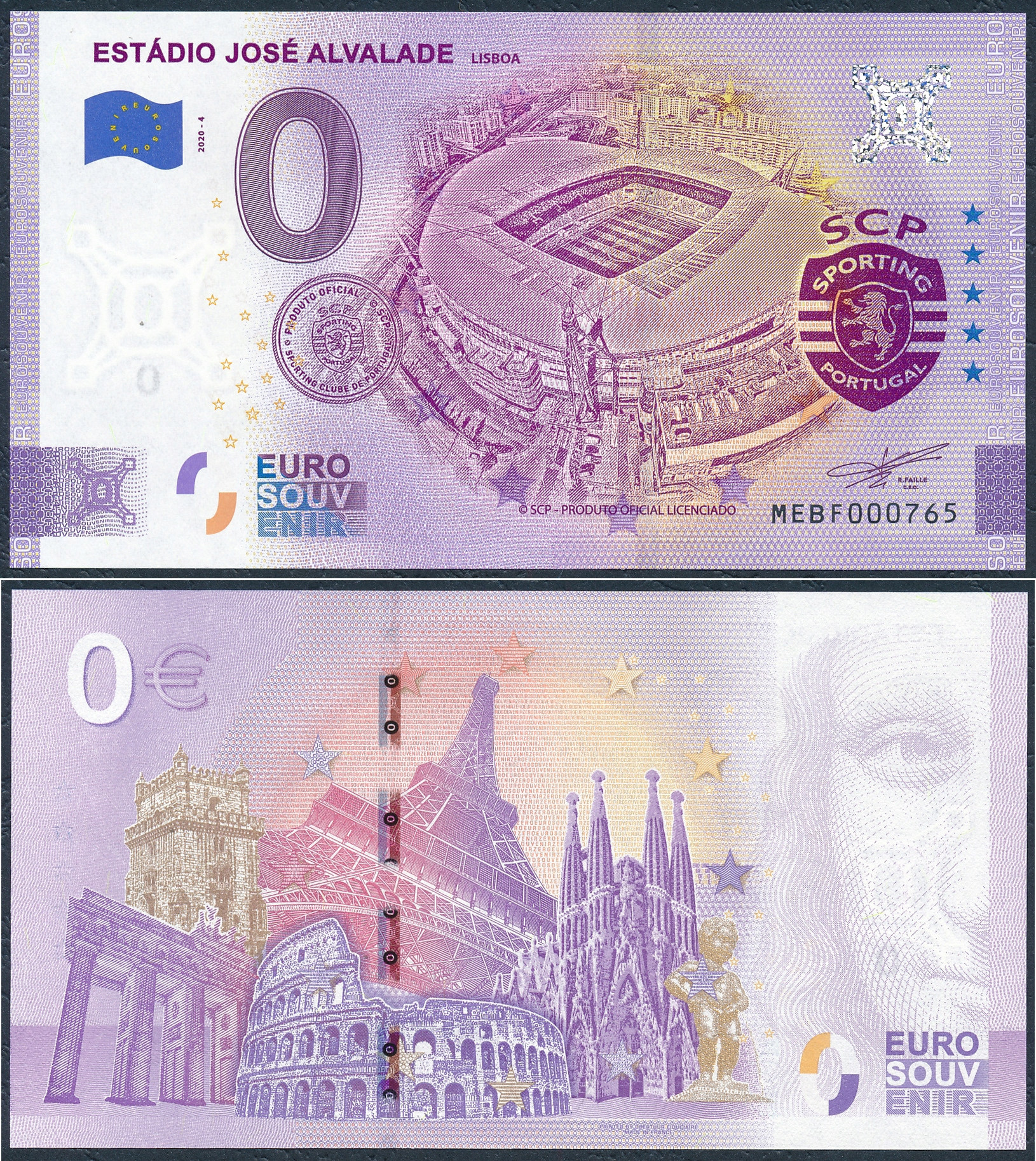 UNIKAT! Banknot 0 Euro BŁĄD DRUKARSKI