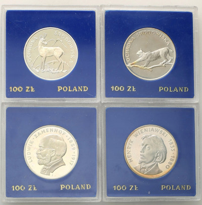 PRL. 100 złotych 1979, zestaw 4 sztuk - KOMPLET