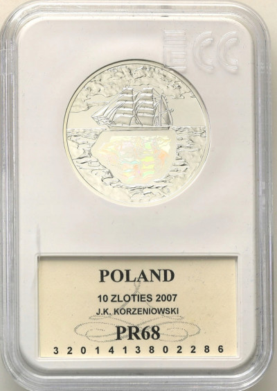 10 złotych 2007 Korzeniowski GCN PR68