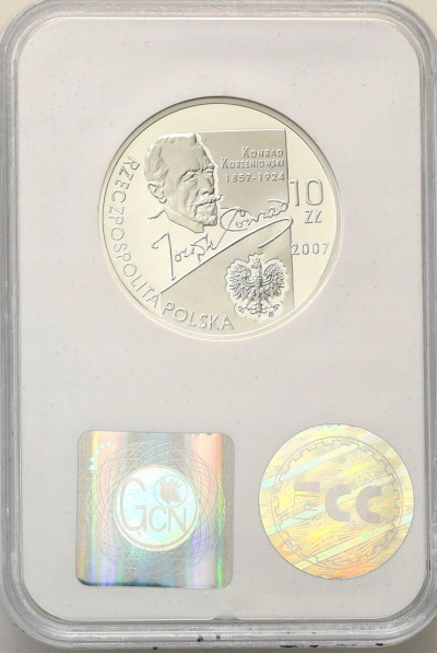 10 złotych 2007 Korzeniowski GCN PR69