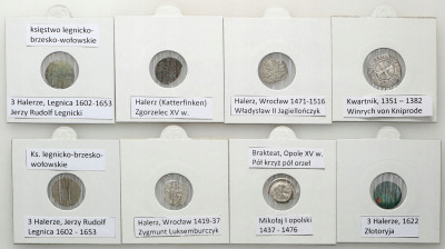 Śląsk, Zakon Krzyżacki, zestaw 8 monet