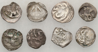 Śląsk, Halerz, zestaw 8 monet - różne