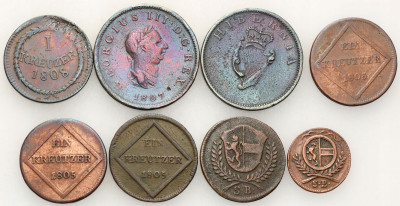 Austria, Wielka Brytania, zestaw 8 monet
