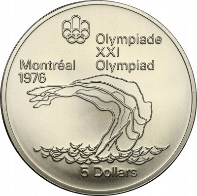 Kanada 5 dolarów 1975 Igrzyska Olimp. Montreal