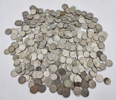 II RP monety 10 groszy-1 złoty NIKIEL zestaw 2 kg