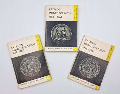 Katalog monet polskich - zestaw + katalog medali