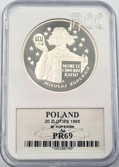 20 złotych 1995 Mikołaj Kopernik ECU st.L