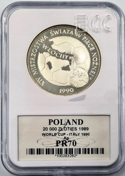 20 000 złotych 1989 FIFA Włochy st.L