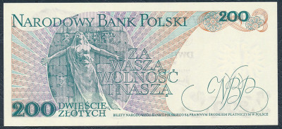 PRL. Dąbrowski 200 złotych 1976 seria H