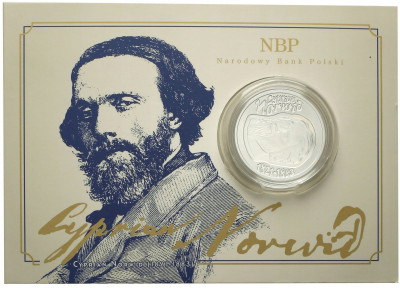 10 złotych 2013 Cyprian Kamil Norwid st.L
