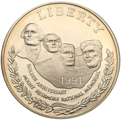 USA 1 dolar 1991 P Góra Rushmore st.1