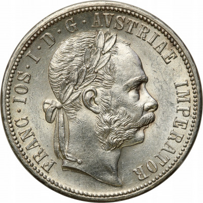 Austria. 1 floren 1878 FJ I – PIĘKNY