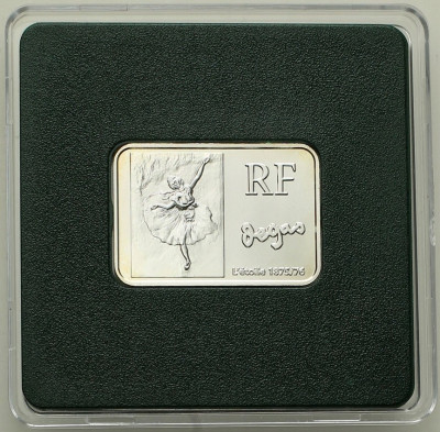 Francja 1/4 Euro 2007 Degas SREBRO st. L