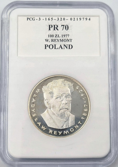 100 złotych 1977 Władysław Reymont st.L
