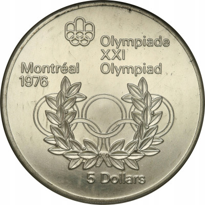 Kanada. 5 dolarów 1974 Olimpiada Montreal