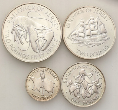 Jersey Elżbieta II 5 centów do 2 1/2 funta 1972