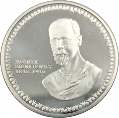 Polska medal Henryk Sienkiewicz SREBRO st.L
