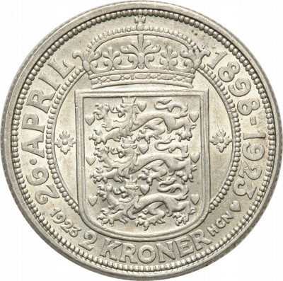 Dania 2 korony 1923 st.1- PIĘKNE