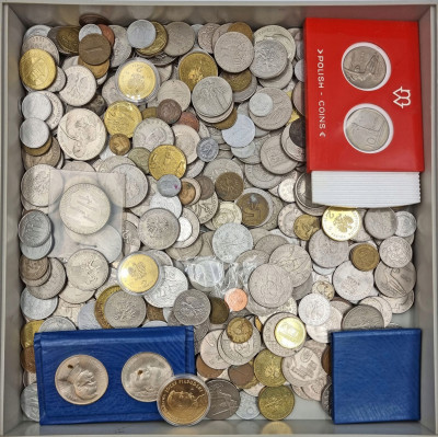 Polska. OGROMNY zestaw monet i medali – 3,9 kg