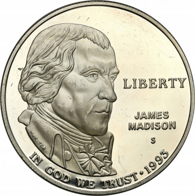 USA 1 dolar 1993 S lustrzanka SREBRO st.L